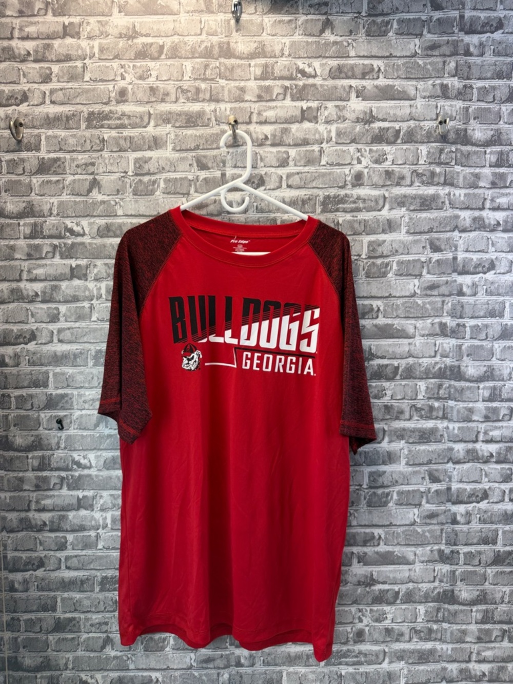 Pro Edge Red Crew Neck Performance Tee